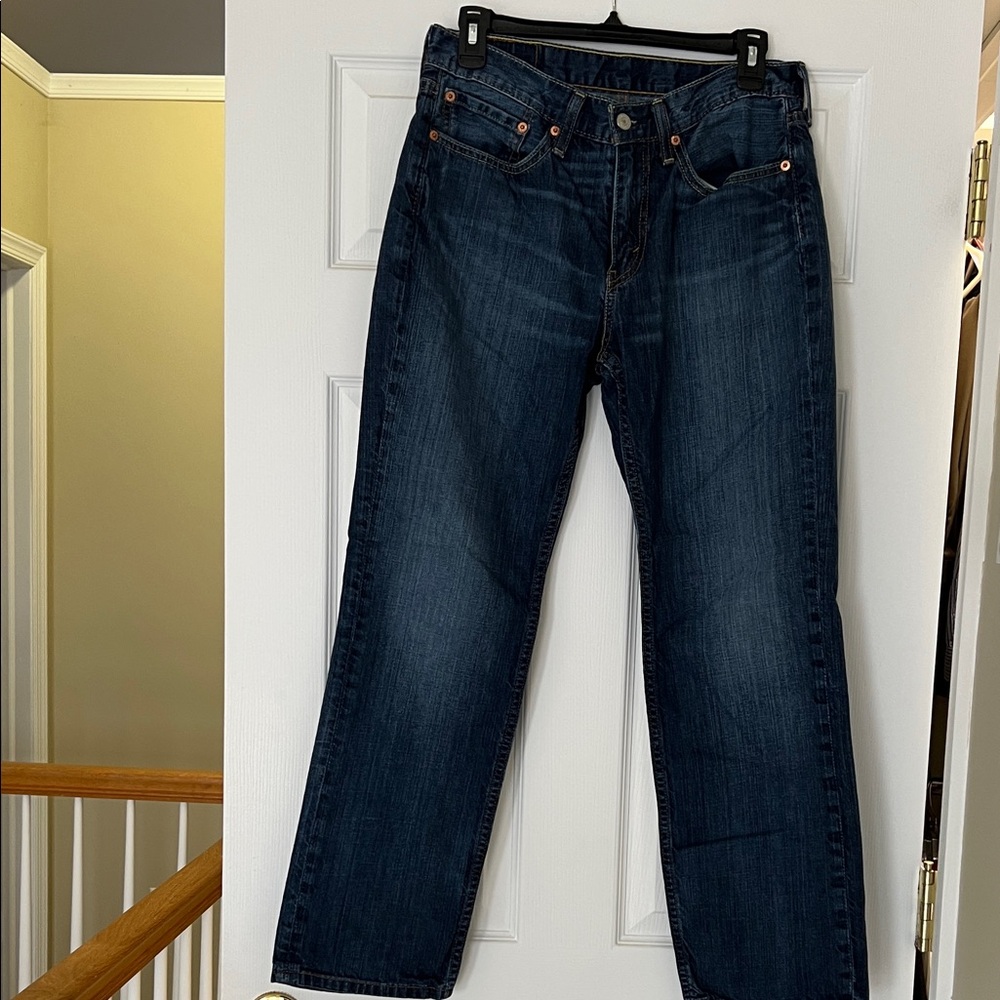 Levi's Dark Indigo Straight Jeans